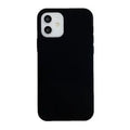 Black silicone iPhone case by Habicare for all iPhone models, showing a sleek, protective design with precise cutouts.