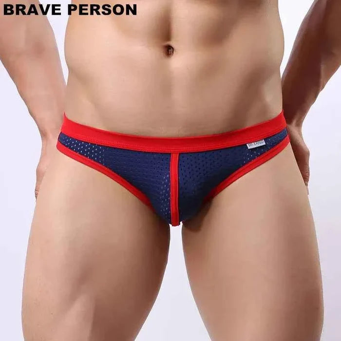 Men's breathable mesh briefs by ShopHub NZ, high-quality underwear with comfortable, lightweight fabric and supportive fit.