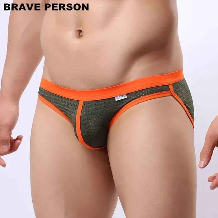Men's breathable mesh briefs by ShopHub NZ featuring lightweight, high-quality underwear with a comfortable fit and modern design.