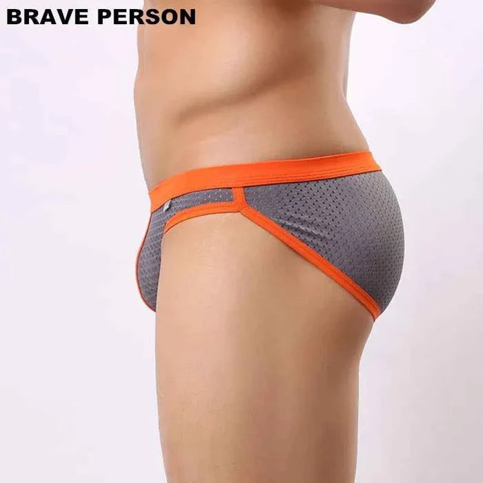 Men's breathable mesh briefs by ShopHub NZ, high-quality underwear with comfortable, lightweight design and supportive fit.