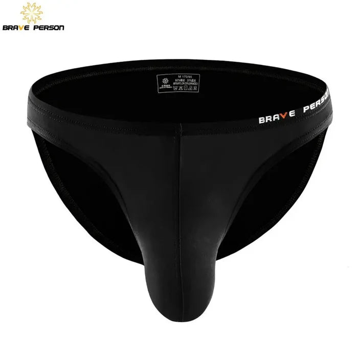 Men's briefs with bold pouch design by ShopHub NZ, featuring a sexy, large penis print on comfortable underwear for men.