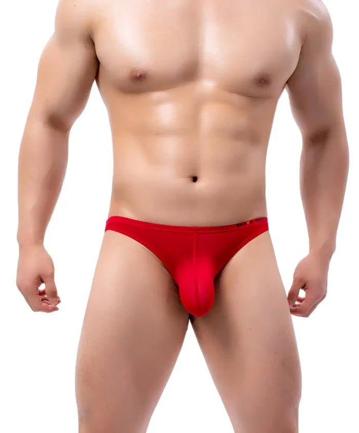 Men's briefs underwear featuring a bold pouch design by ShopHub NZ, highlighting the sexy, comfortable fit and stylish look.
