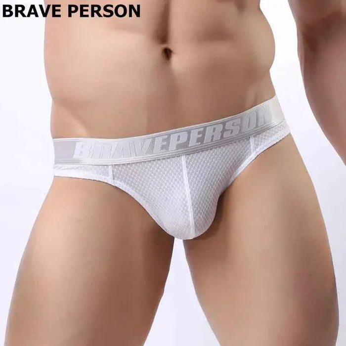 Men's low-waist bikini briefs from ShopHub NZ, highlighting the comfortable fit and sleek design in size S to XL.