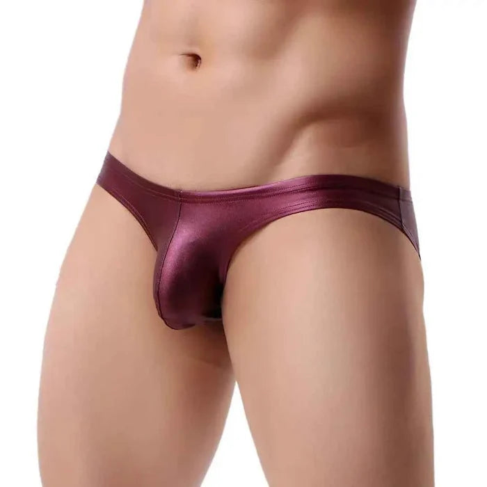 Men's sexy low-waist briefs by ShopHub NZ, featuring comfortable fit and stylish design, shown in black with smooth fabric.