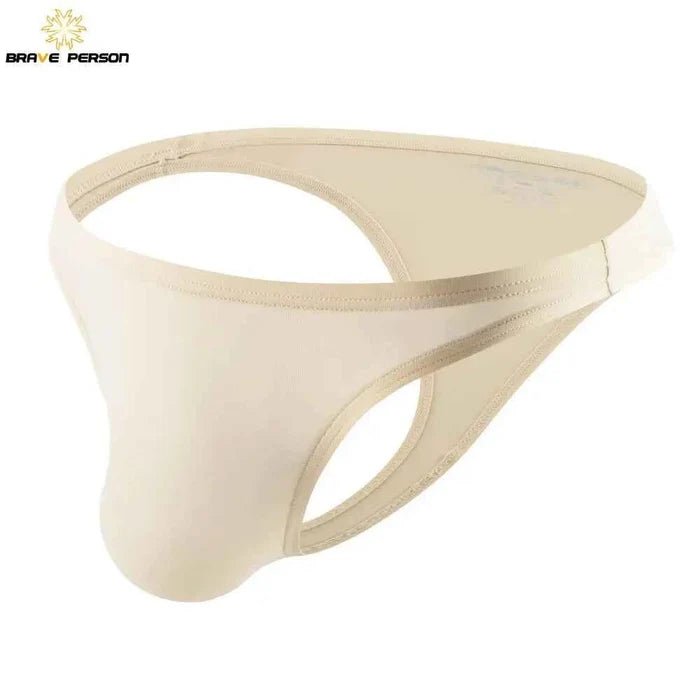 Men's low waist nylon briefs from BRAVE PERSON, featuring a sleek design and comfortable fit, ideal for everyday wear.