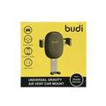 9eight5 Budi phone holder displaying a sleek, adjustable stand for smartphones and tablets on a modern desk setup.