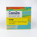 CanDo soap packaging with colorful design on a white background