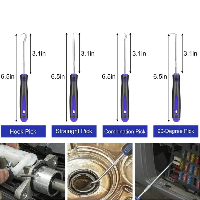 Habicare HBC car interior trim removal tool kit with various sets and colors for easy dashboard and panel disassembly.