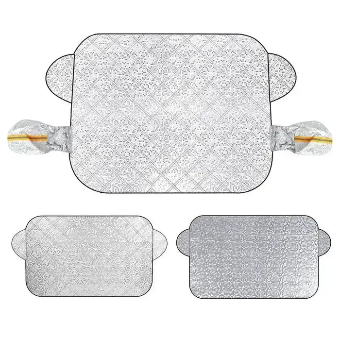 Habicare HBC car windshield snow and ice protector cover for front and rear windows, winter sunshade for easy removal.