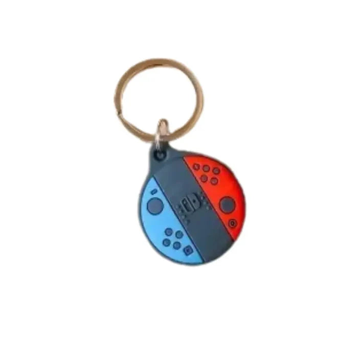 Colorful cartoon silicone case for Air Tag by Habicare, designed as a keychain holder for TWS tracking device.