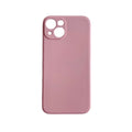 Pink 9eight5 iPhone 13/iPhone 13 Pro (6.1") phone case showing smooth silicone exterior and precise cutouts.
