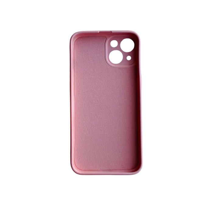 Pink 9eight5 iPhone 13/13 Pro case, 6.1-inch phone protection with stylish design, shown on a sleek smartphone.