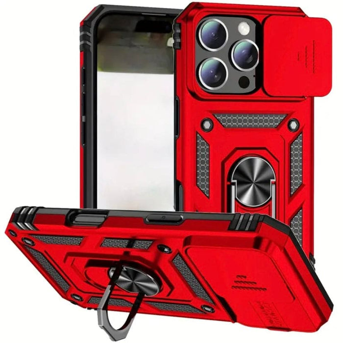 Rugged black 9eight5 phone case for iPhone 16 Pro Max (6.7-inch), featuring a durable armor design.