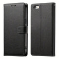 Black flip phone case for iPhone 16e (6.1”) by 9eight5, with a sleek design and multiple color options.