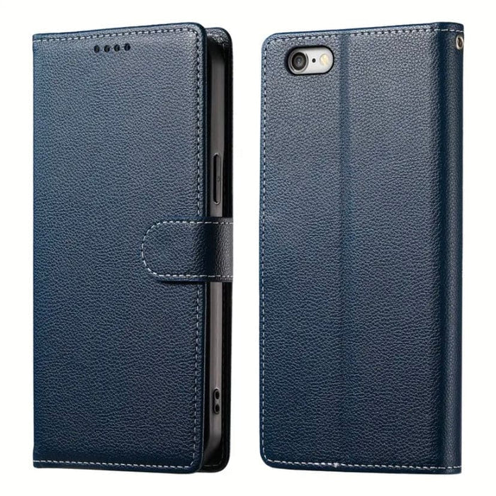 Black flip case for iPhone 16e by 9eight5, showcasing a sleek design with three color options, perfect for protection and style.