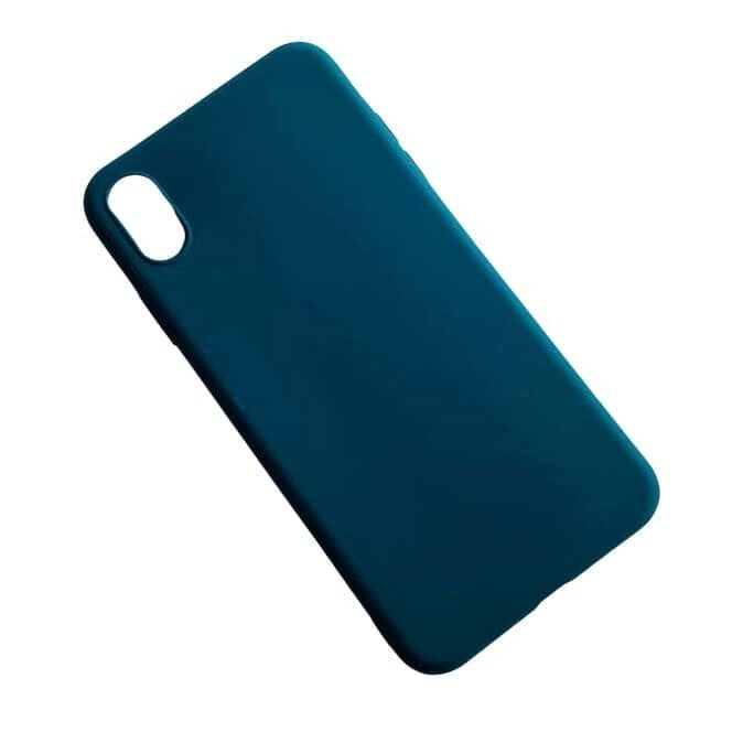 Dark green 9eight5 iPhone XS Max case with slim protective design and precise cutouts for easy access.