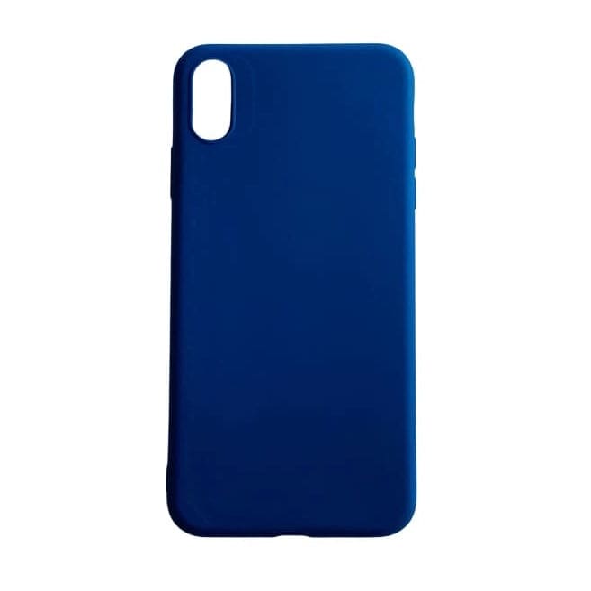 Navy phone case for iPhone XS Max by 9eight5, protective and stylish with precise cutouts for buttons and camera.