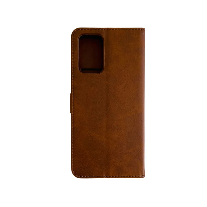 Brown 9eight5 phone case for Samsung Galaxy A72 4G/5G, protective cover with textured finish and precise cutouts.