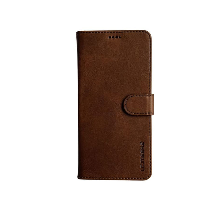 Brown 9eight5 phone case for Samsung Galaxy S10 Plus, durable protective cover with precise cutouts and stylish design.