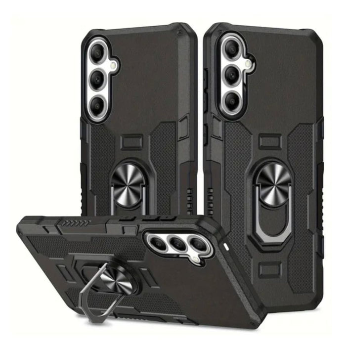 Black Samsung Galaxy S24 phone case by 9eight5, protective and sleek, with a smooth finish and precise cutouts.