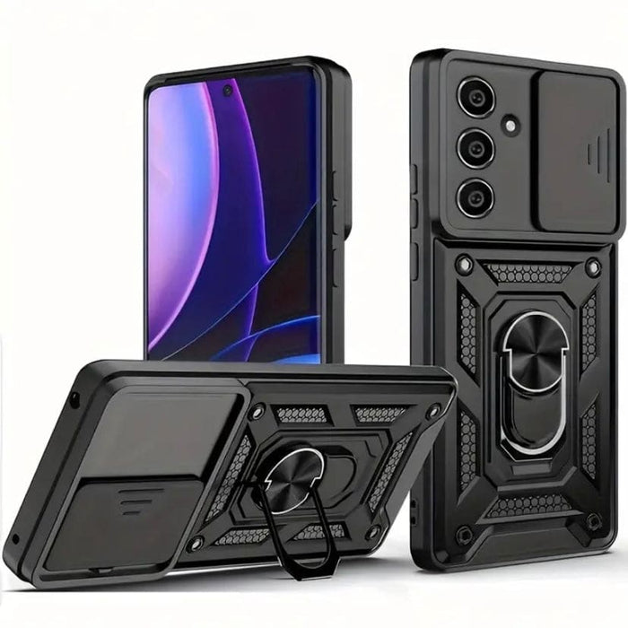 Black 9eight5 phone case for Samsung Galaxy S25 Plus, durable protective cover with sleek design in multiple colors.