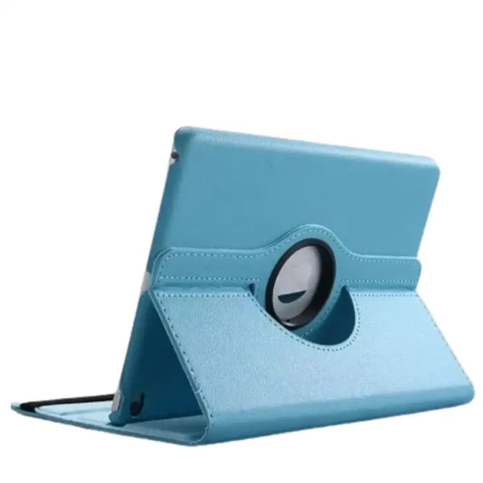9eight5 Habicare iPad case with rotating stand in five colors, featuring a protective cover and versatile viewing angles.