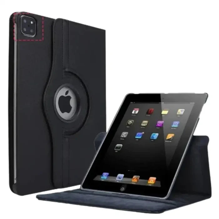 9eight5 Habicare iPad case with rotating stand in five vibrant colors, offering versatile protection and adjustable viewing angles.