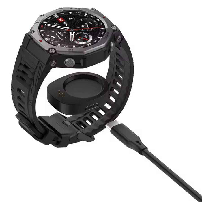 Amazfit Balance and T-Rex 3 charger dock by That Watch Shop, compact charging station for smartwatch power and convenience.