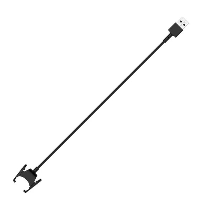 Fitbit Charge 3/4 replacement charger from That Watch Shop showing a USB charging cable with connector for Fitbit devices.