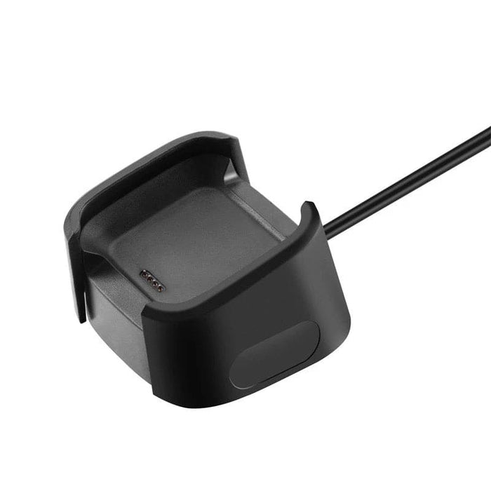Fitbit Versa 1 charger in white with USB connection, designed for easy and secure charging of Fitbit Versa smartwatches.