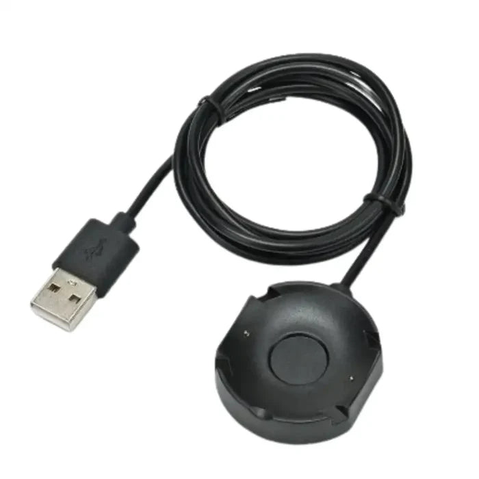 Habicare 9eight5 charging cable for Nokia Steel HR 40mm smartwatch, showing the USB connector and cable design.