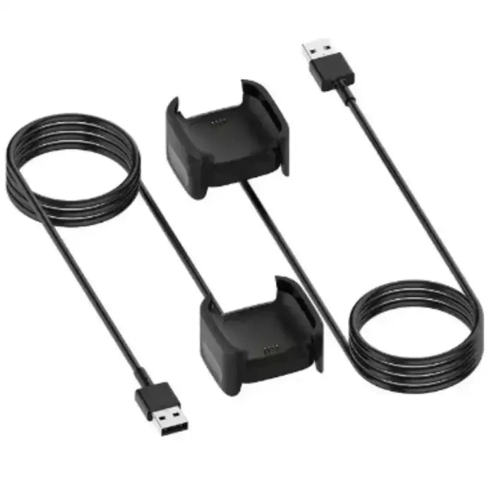 Habicare TWS charging cradle for Fitbit Versa 1 and Versa 2 smartwatches, designed for secure charging and easy access.