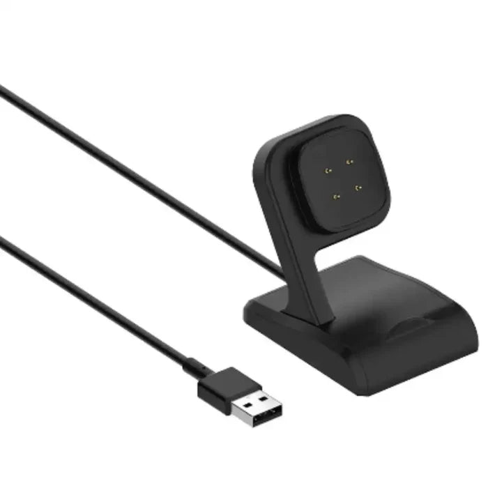 Habicare TWS charging station designed for Fitbit Sense and Versa smartwatches, with multiple charging slots and compact design.