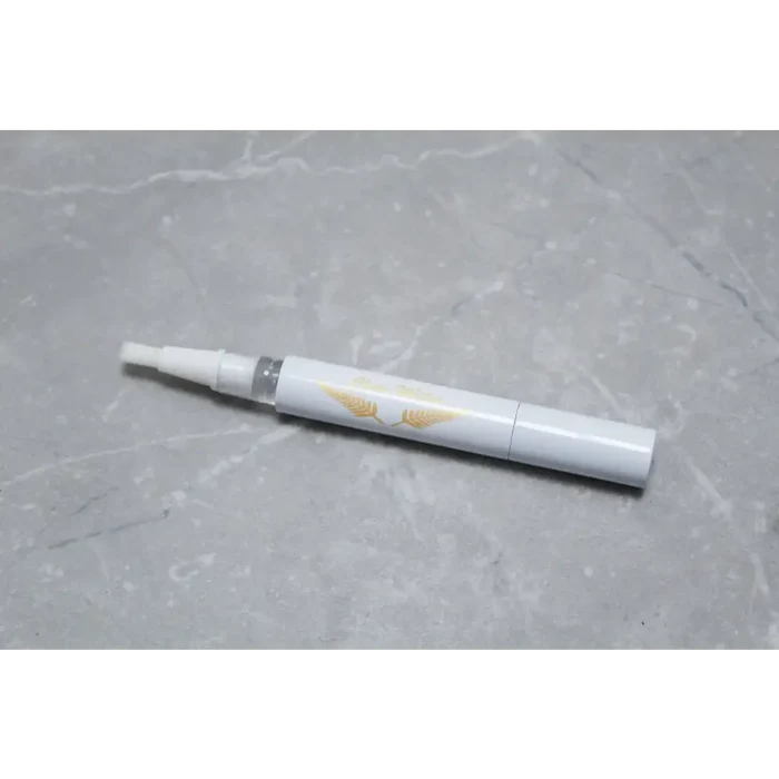 Clean-Whites Teeth Whitening Pen showing the white pen with a clear cap and applicator tip for at-home teeth whitening.