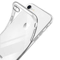 Clear 9eight5 iPhone 7/8 case showing a transparent protective cover on the smartphone.