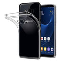 Clear 9eight5 phone case for Samsung Galaxy S8, transparent protective cover showing the phone's design and buttons.