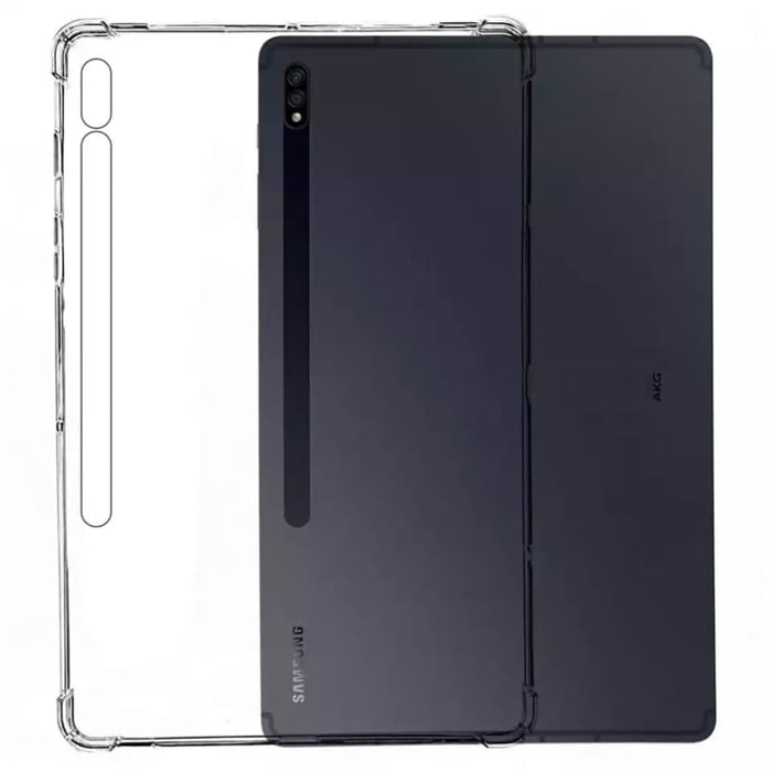 Clear protective cover for Samsung Galaxy Tab S8 Ultra 14.6-inch (2022), by 9eight5, showing the tablet with transparent case.