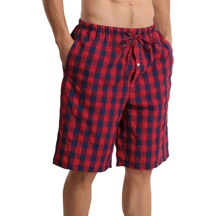 Comfortable men's pajama shorts in soft fabric, ideal for summer sleepwear, from ShopHub NZ.