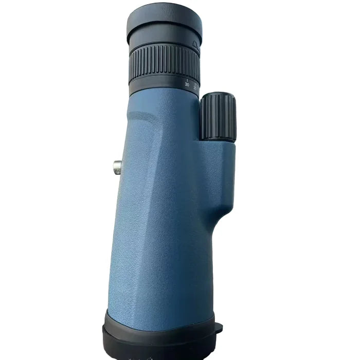 Compact Habicare SS monocular telescope with adjustable focus, black exterior, and lightweight design for outdoor viewing.