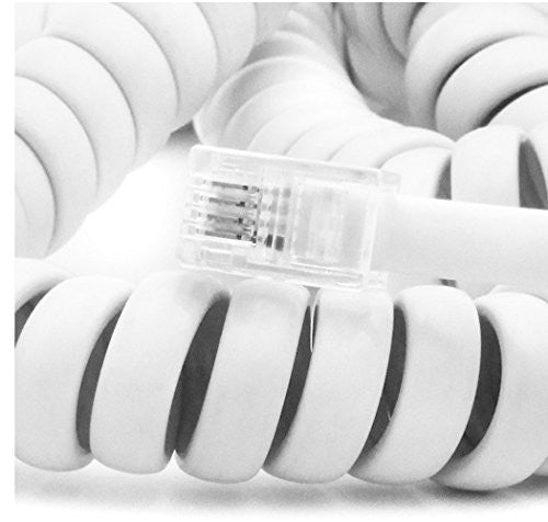 Connect It Modular Handset Cord,15 ft. White