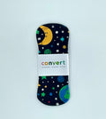 Convert Textiles - Cloth Period Pad/Pantyliner - Stars & Black