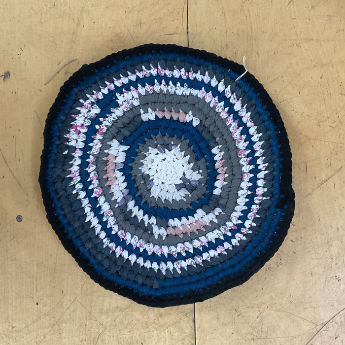 Country Life - Small Rug - Blue, Grey & White