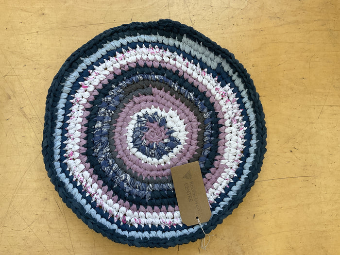 Country Life - Small Rug - Blue, Purple & White