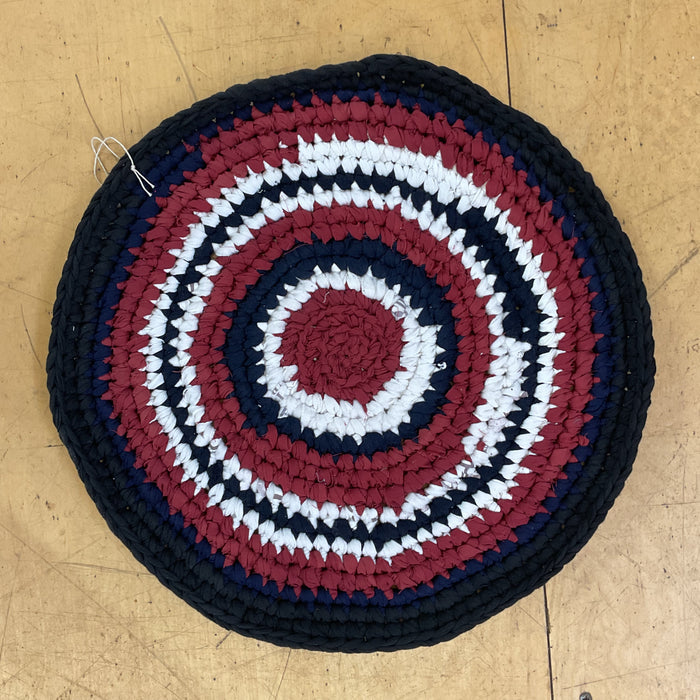 Country Life - Small Rug - Dark Blue, Red & White
