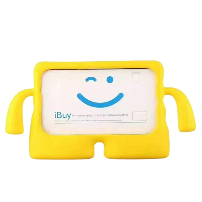 Yellow 9eight5 iPad 5th and 6th gen cover, compatible with iPad Air and Air 2, showing a protective tablet case with a sleek design.