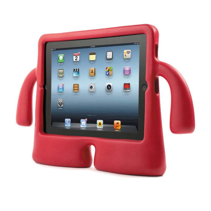 Red 9eight5 iPad 5th & 6th gen and iPad Air 2 cover, protective case for 9.7-inch tablets with colorful design.