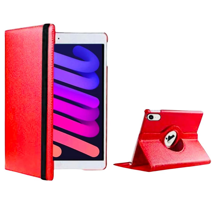 Red protective cover for iPad Mini 6th and 7th gen by 9eight5, designed for the A17Pro chip model, showing the front and back view.