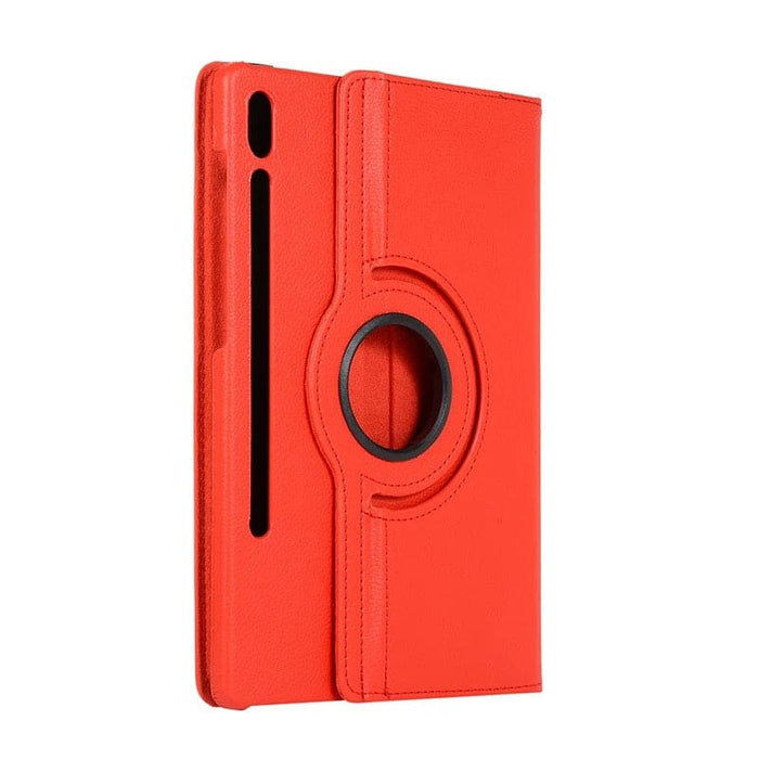 Red 9eight5 tablet cover for Samsung Galaxy Tab S8 Plus 12.4” (2022), protective case with textured finish.