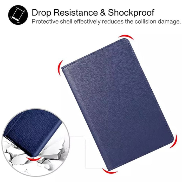 Navy protective cover for Samsung Galaxy Tab S9 FE 10.9-inch (2023) by 9eight5, showing the tablet with the cover fitted.