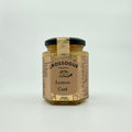 A jar of Crossogue Lemon Curd with a label that includes the product name and a brief description, set against a white background.